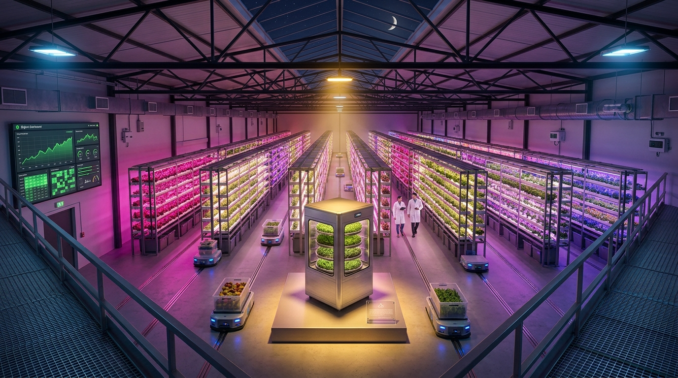 Terrestrial vertical farm at scale